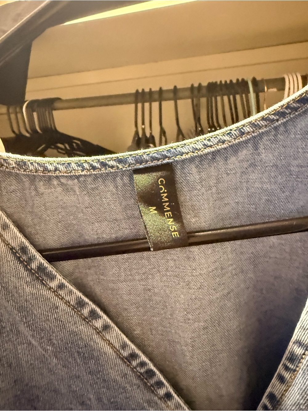 Commense NWT Side Slit Denim Vest & Drawstring Short - Picture 9 of 12